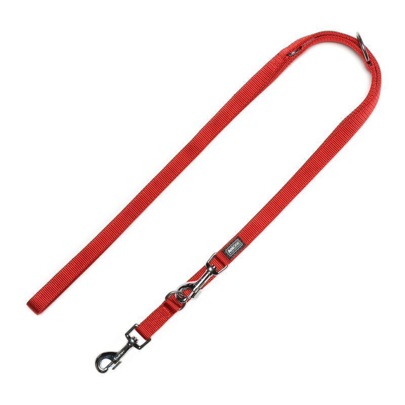 AniOne Hundeleinen AniOne Nylonführleine Classic 2-lagig rot M