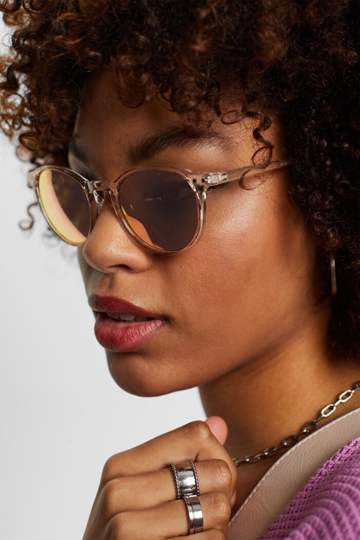Unisex-Sonnenbrille mit verspiegelten Gläsern