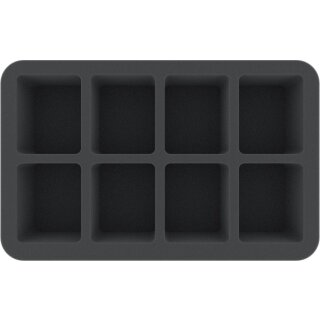 Feldherr 50 mm Half-Size Schaumstoffeinlage mit 8 Fächern