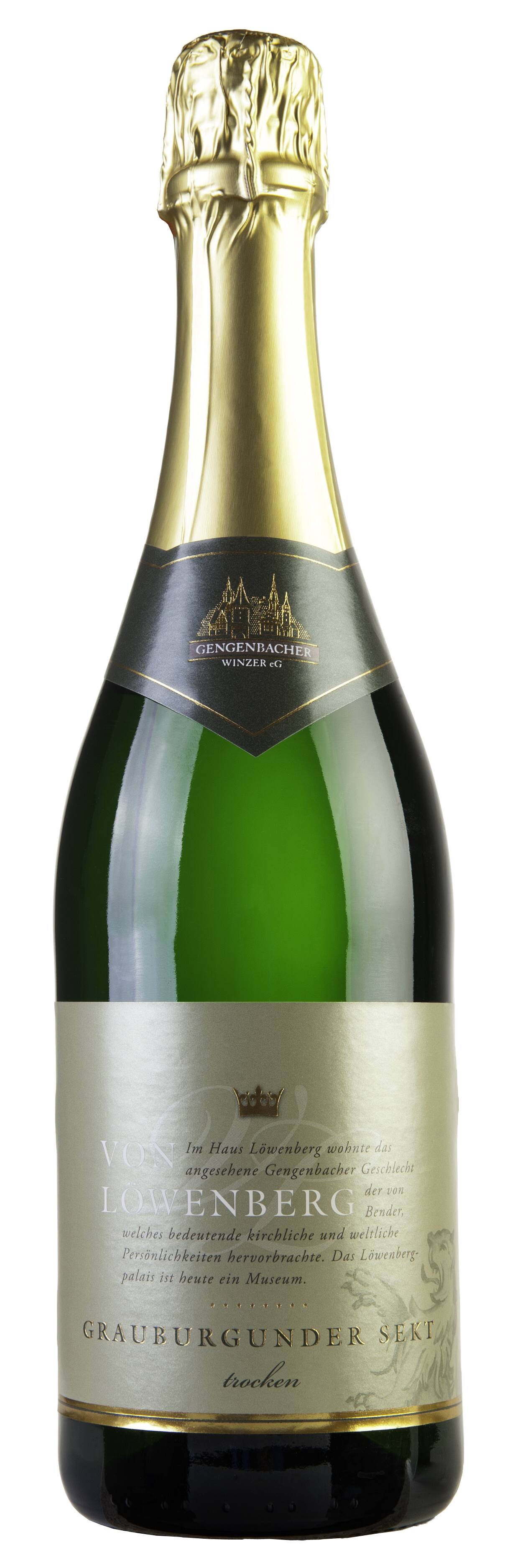 Weinmanufaktur Gengenbach-Offenburg von Löwenberg Grauer Burgunder Sekt trocken 0,75L