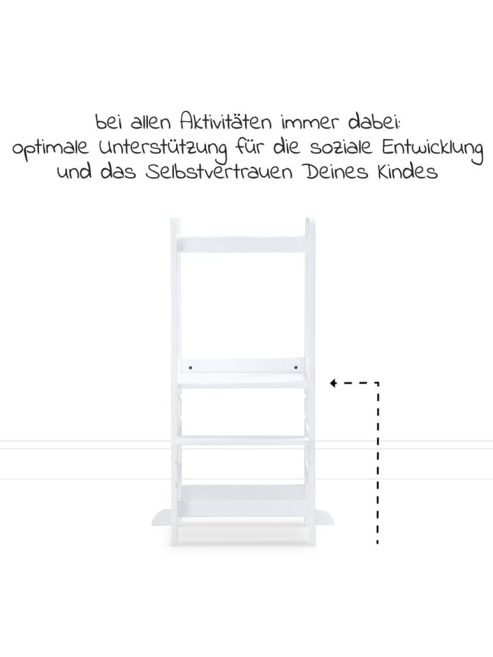 Hauck Lernturm / Kinderstuhl für Küche - Learn N Explore in weiss günstig kaufen onesize