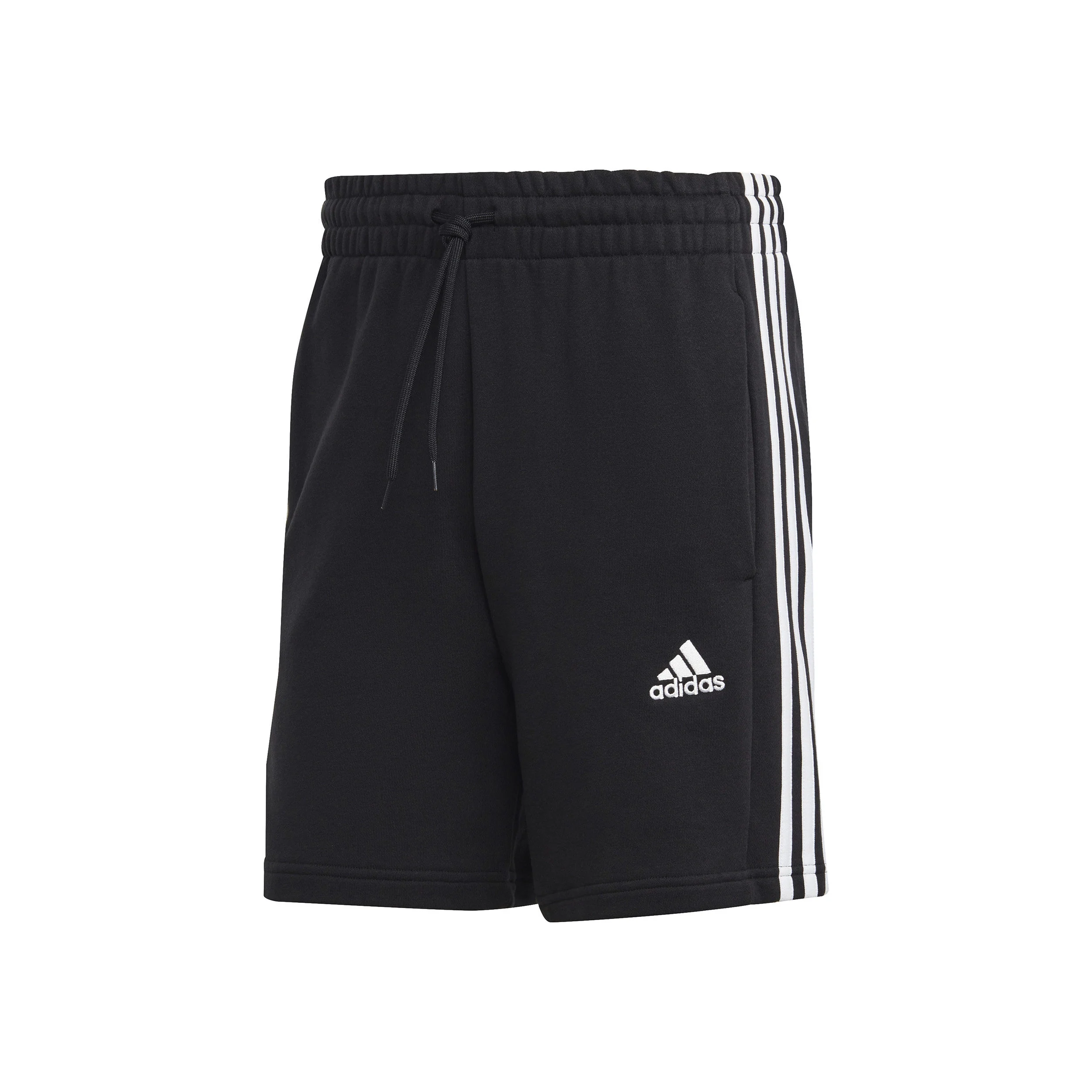 3 Stripes French Terry Shorts Herren - Schwarz, Weiß