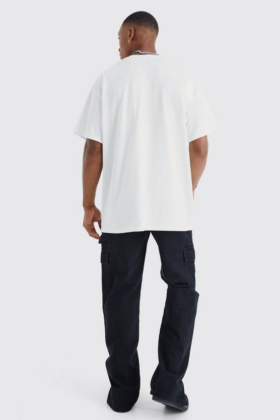 Lockere Jeans mit geteiltem Saum