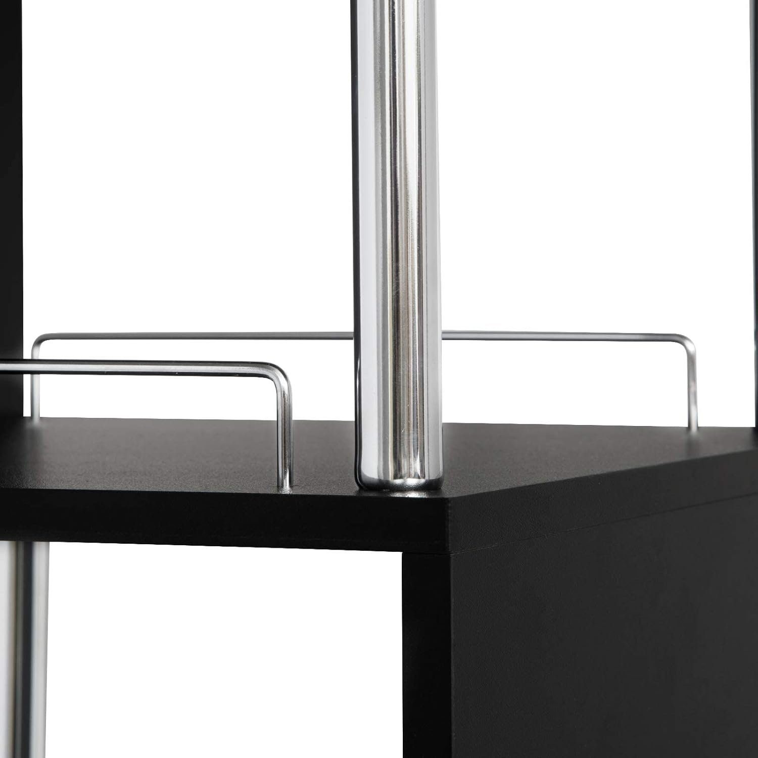 Woltu Bartisch (1-St), Bistrotisch mit 3 Ablagefläche, aus Metall, MDF