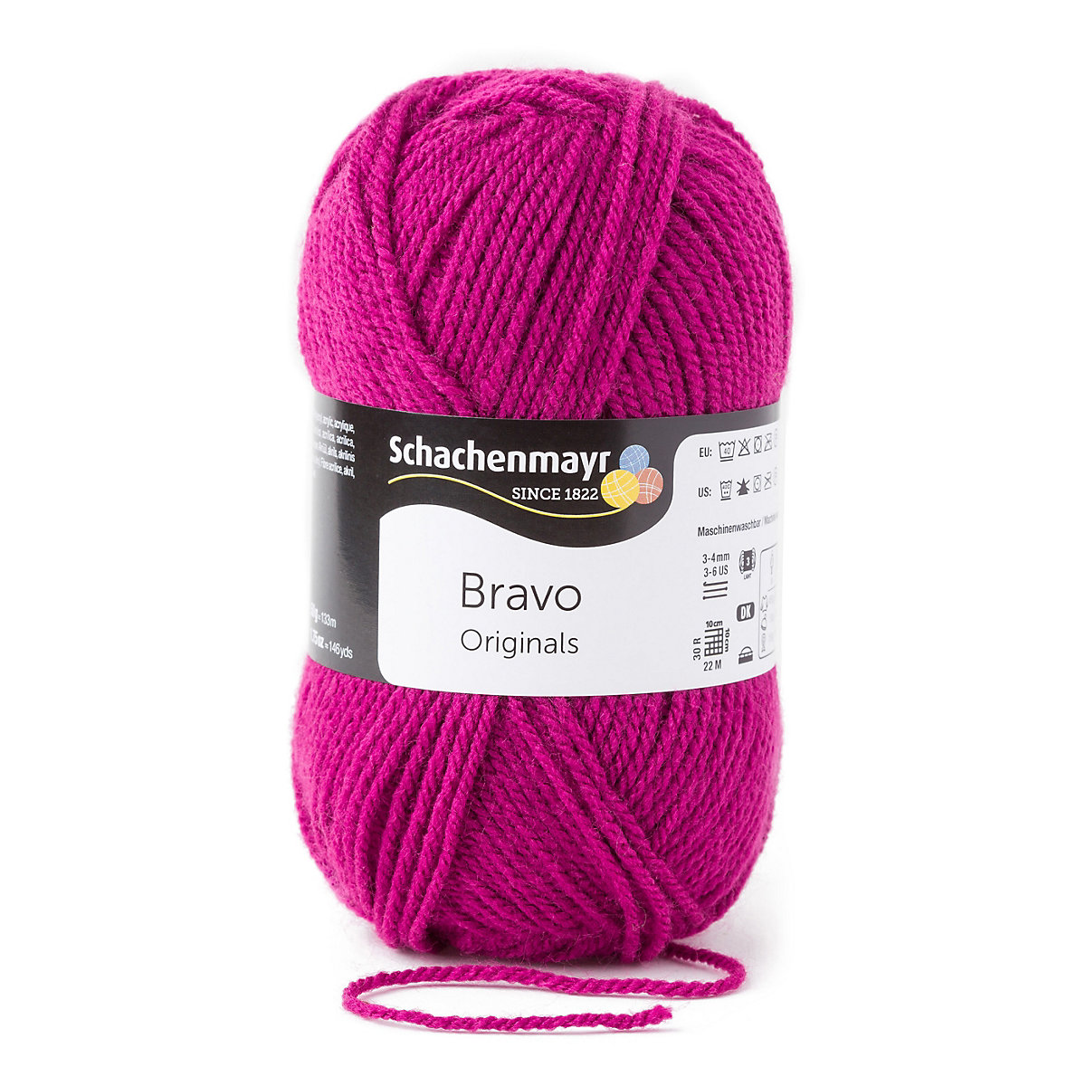Handstrickgarne Bravo, 50g Himbeere