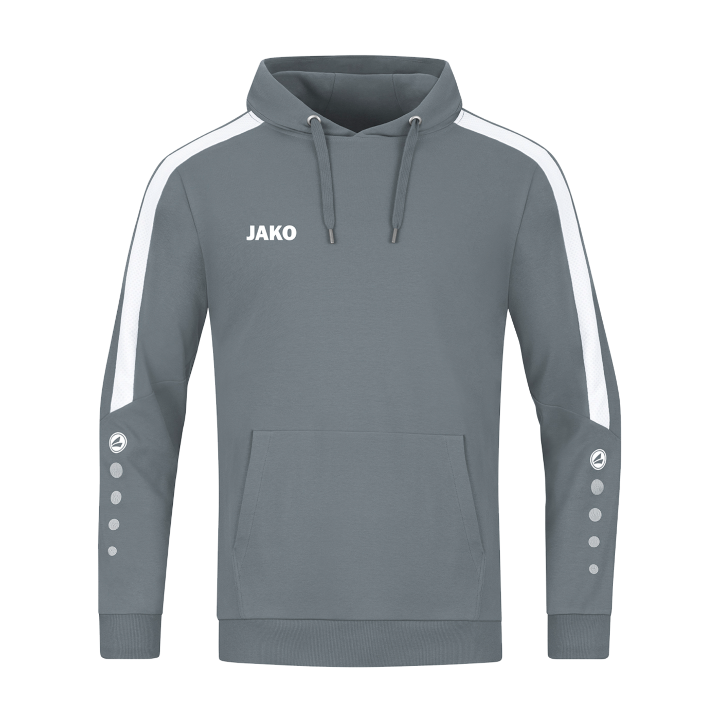 JAKO Power Hoody Kids Grau Weiss F840