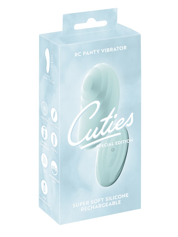 Cuties Auflegevibrator RC Panty Vibrator in türkis günstig kaufen 8 cm