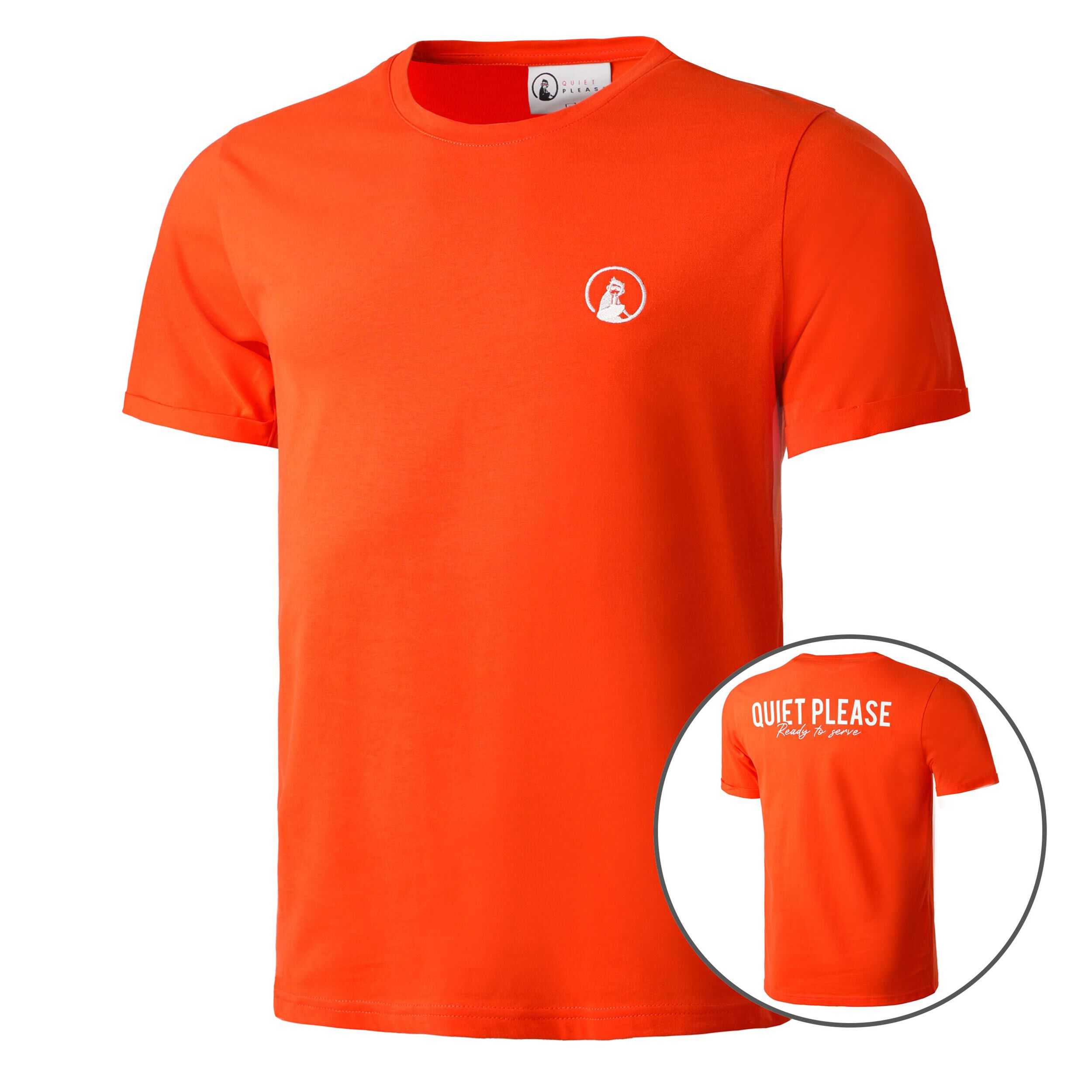 Ready To Serve T-Shirt Herren - Orange, Weiß