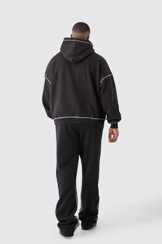 Plus Slim-Fit Colorblock Jogginghose
