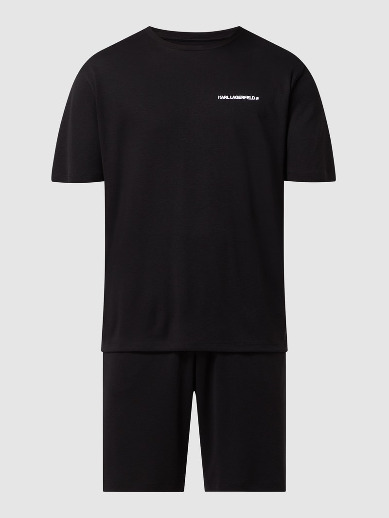 Sweatshirt mit Stretch-Anteil in schwarz