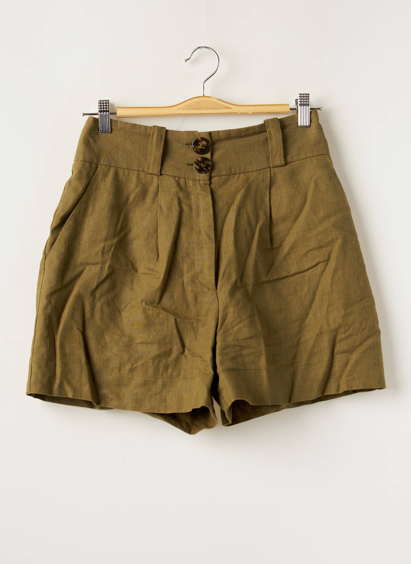 The Almond Shorts 1 Femme couleur vert