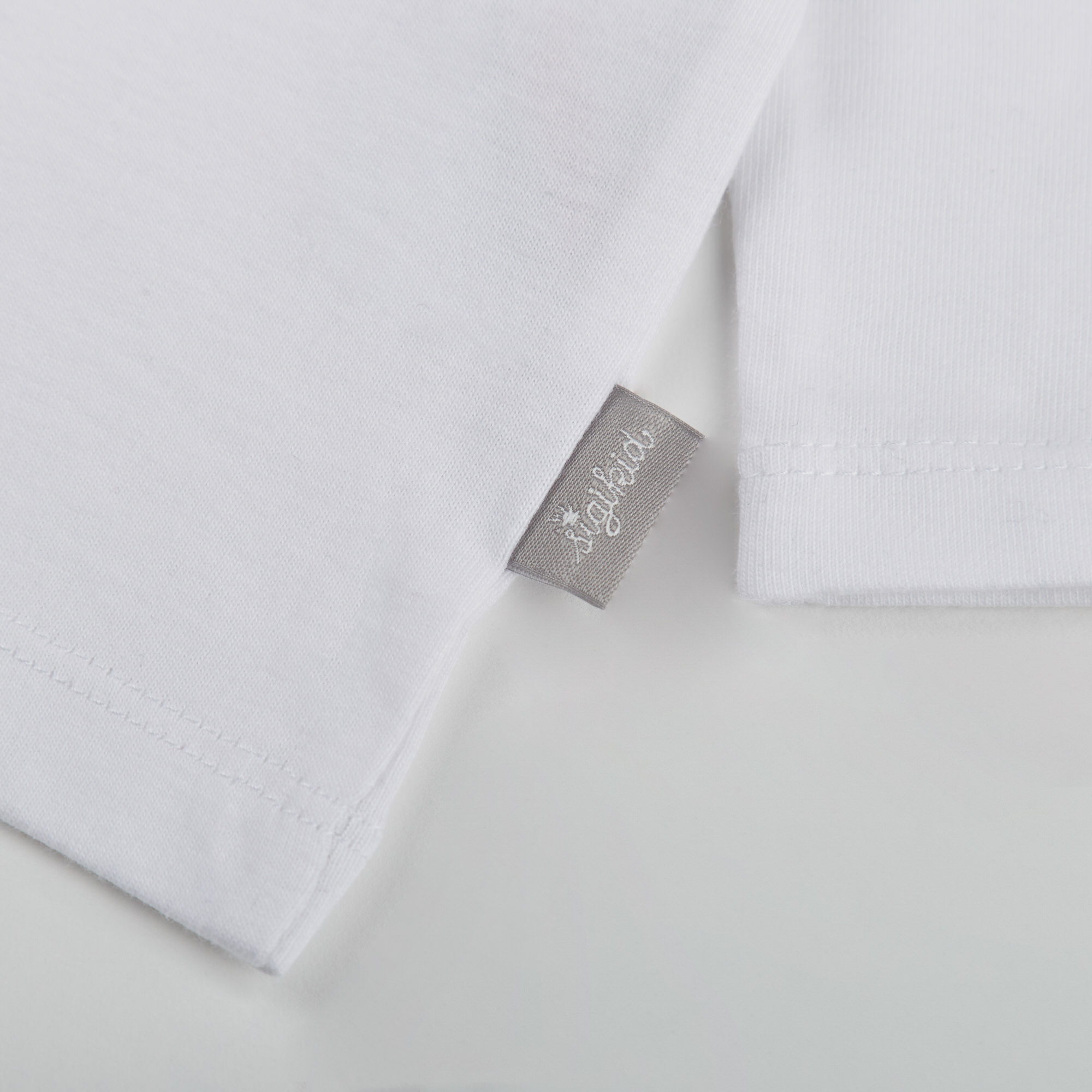 Baby Langarmshirt im 2er Pack, weiß