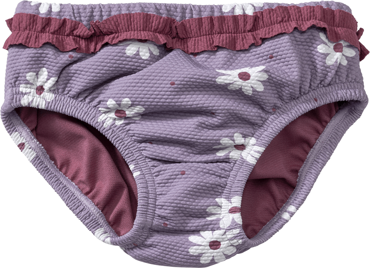 Schwimmwindel mit Blumen-Muster, lila, Gr. 86/92, 1 St