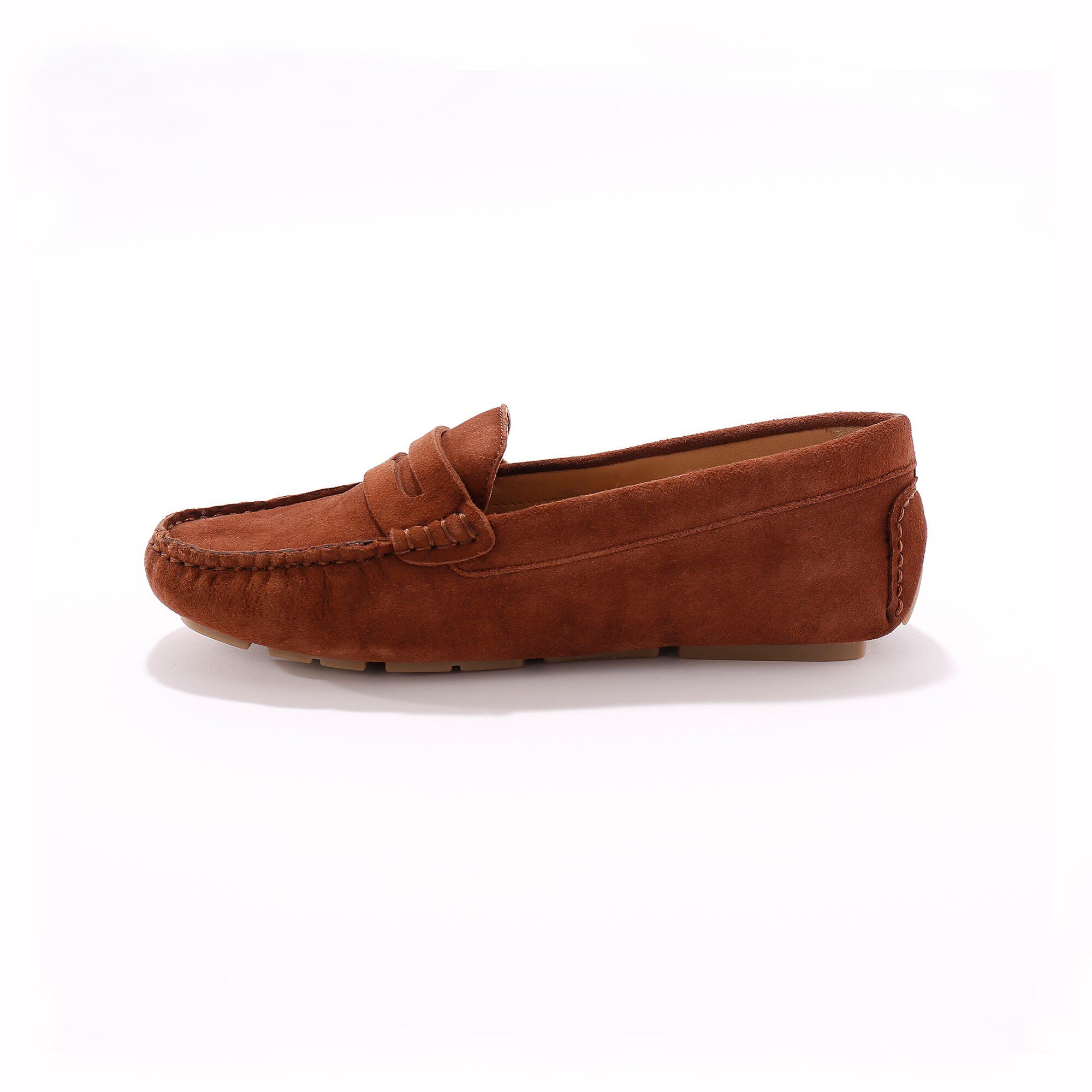 Mocassins en croûte de cuir