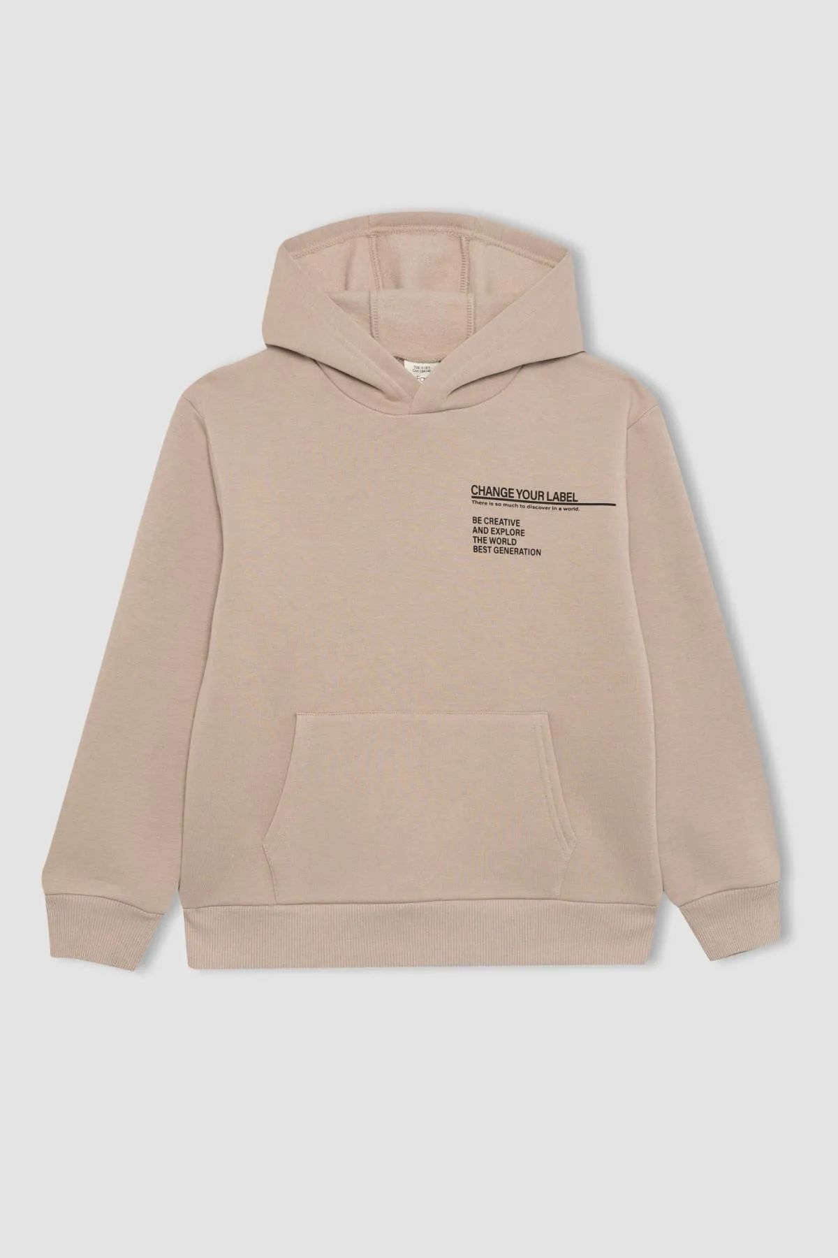 DeFacto  Dickes Sweatshirt mit Kapuze für Jungen, bedruckt, A9778a823wn