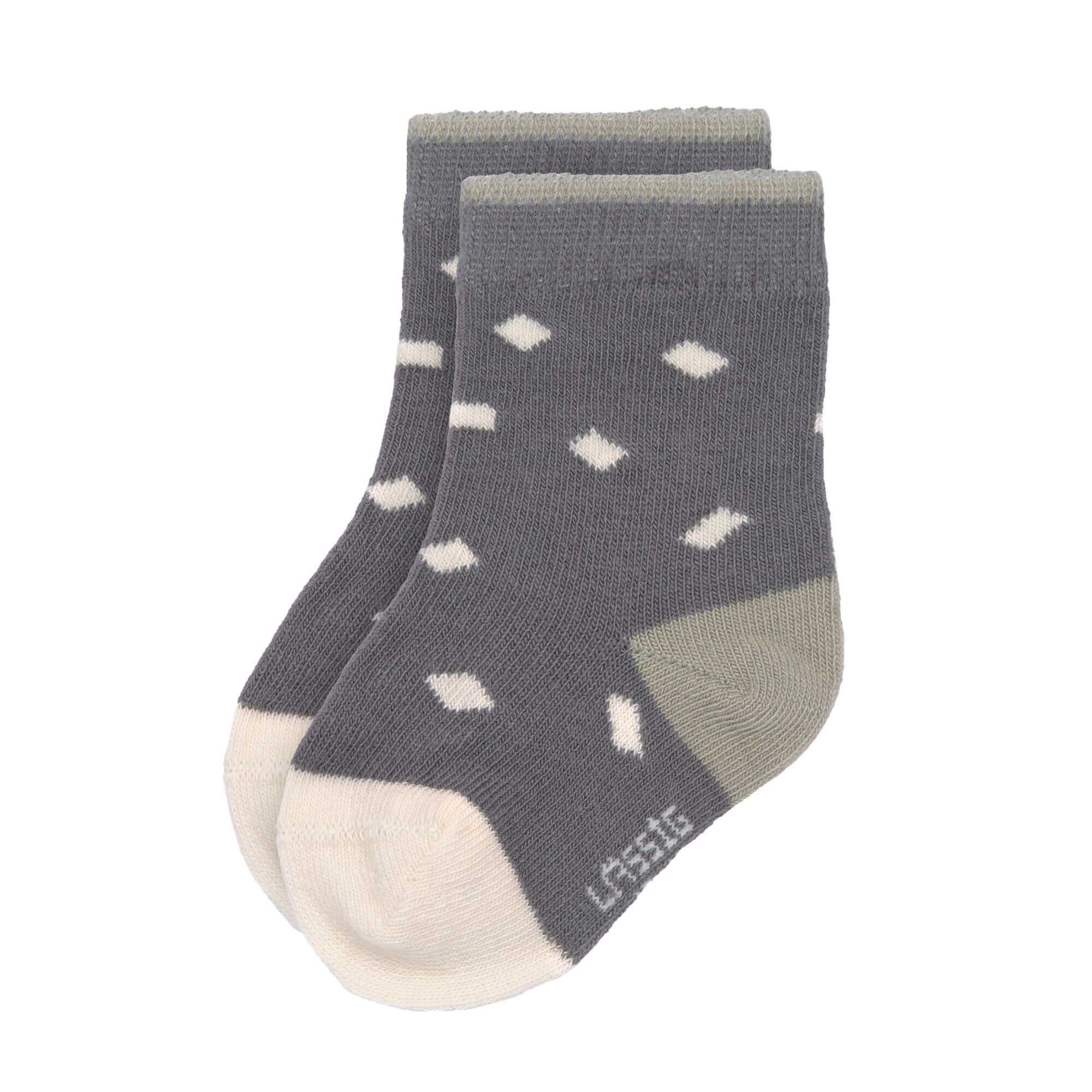 Kinder Socken (3er-Set), Anthrazit Oliv