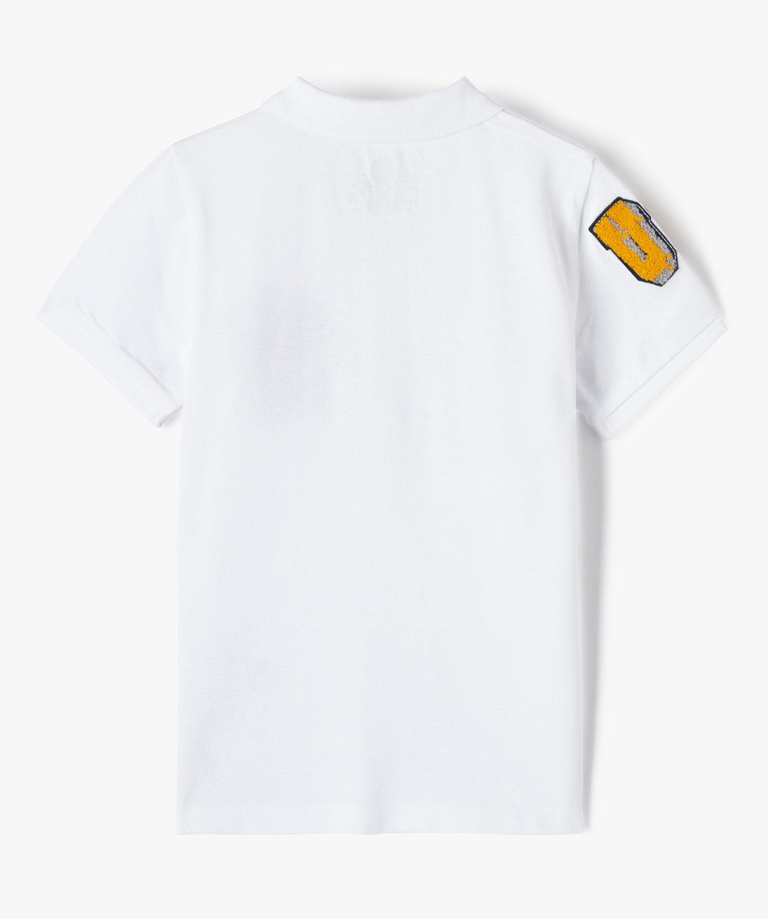 Polo Garçon à manches courtes avec motifs brodés - Camps ... blanc | GEMO