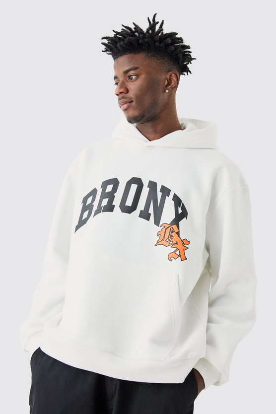 Oversize Hoodie mit Bronx-Print