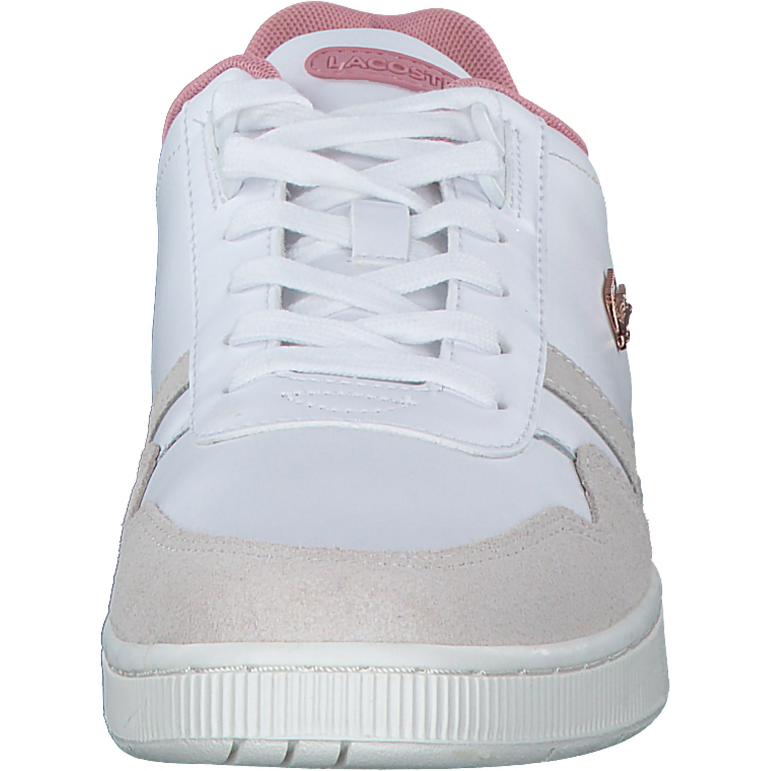 Lacoste T-Clip 47SFA0082, Schnürschuhe, Damen, weiß / light pink