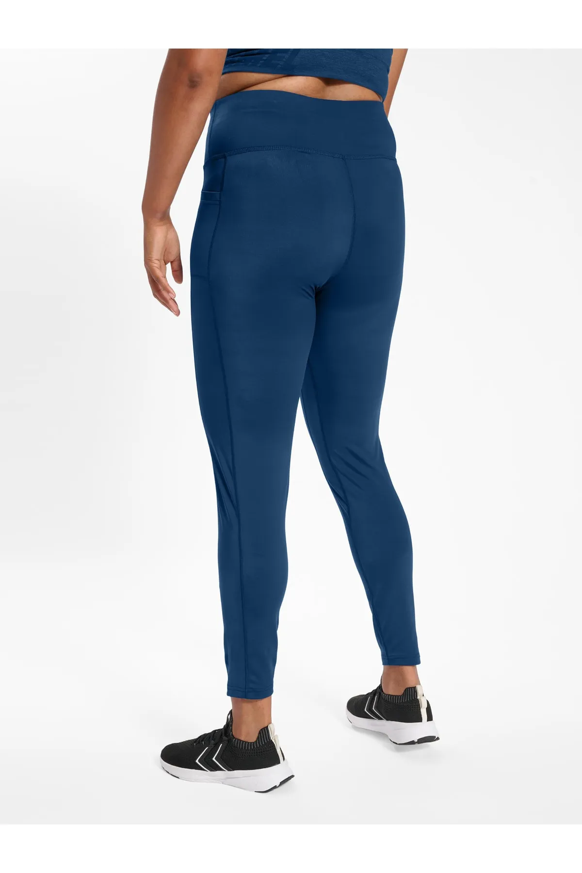 hummel  Sport-Leggings - Blau - Mittlerer Bund