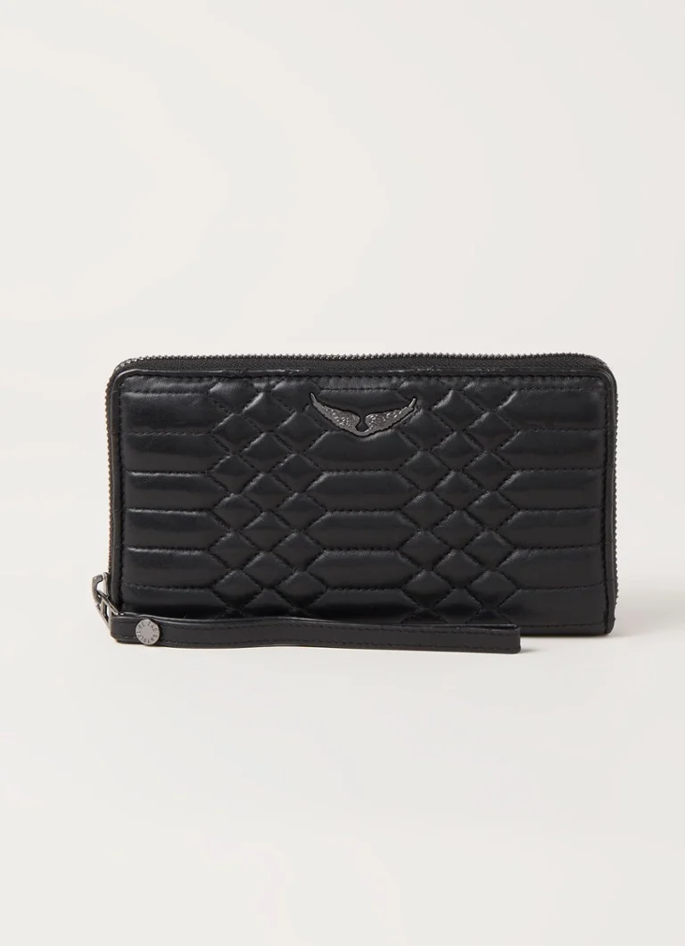 Portofel din piele matlasată Zadig&Voltaire Companion
