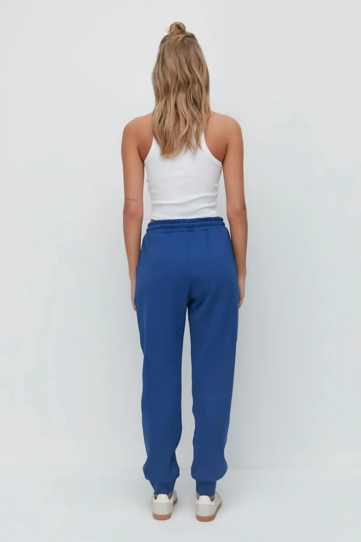 C&City  Jogginghose mit Bündchen am Bein 803 Sax