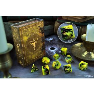 Elder Dice - Yellow Sign Polyhedral Set