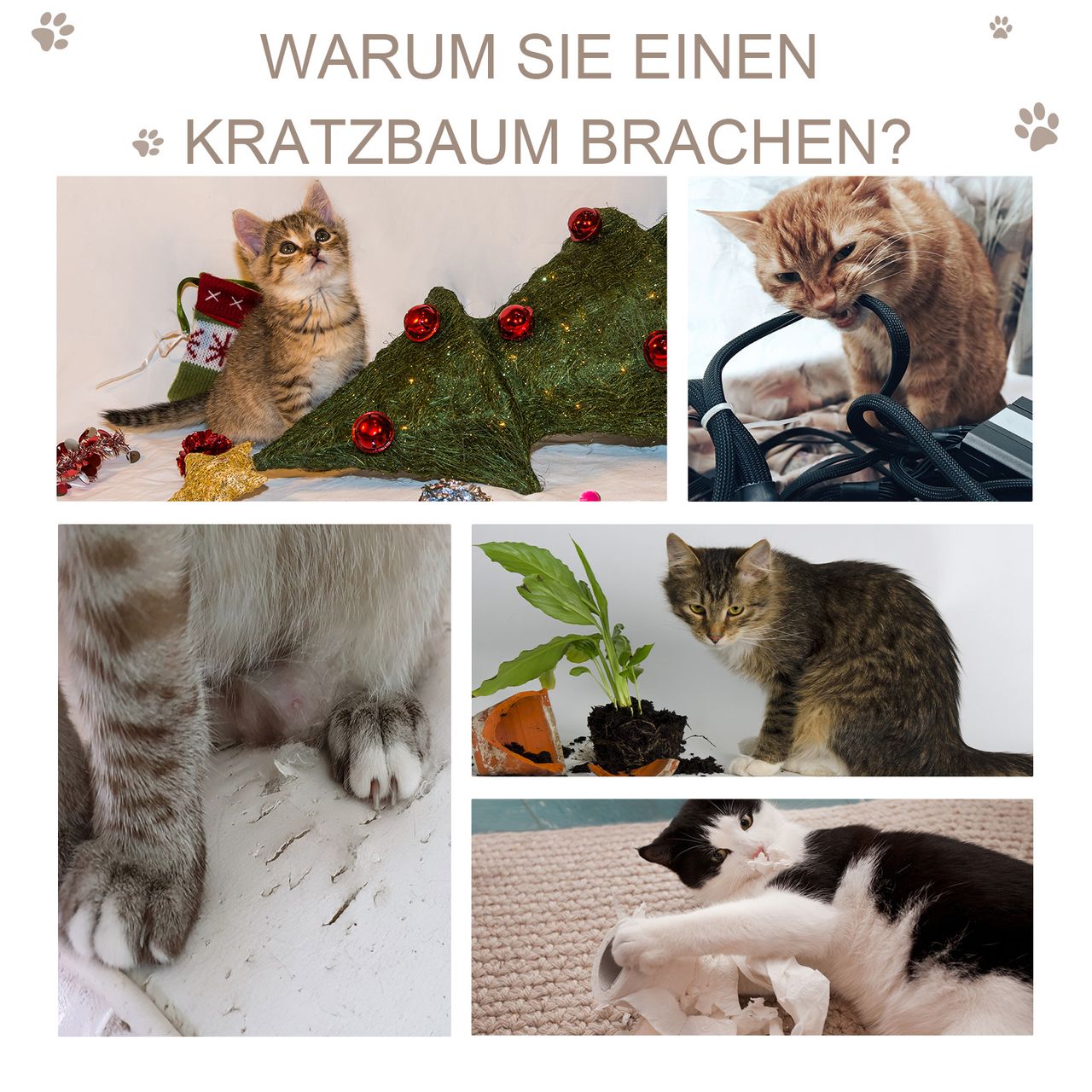 PawHut Kratzbaum mit Kratzbrett Katzenbaum Kletterbaum für Katzen E1 MDF Sisal Plüsch Dunkelgrau 40 x 35 x 72 cm