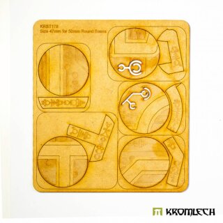 Nekropolis 50 mm Round Base Toppers (47mm) (5)