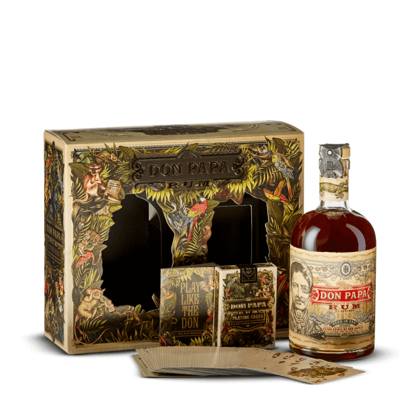 Coffret Don Papa + un jeu de carte 40%