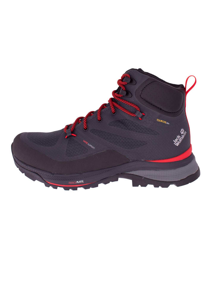 Jack Wolfskin Schuhe Force Striker Texapore Mid in Grau günstig kaufen