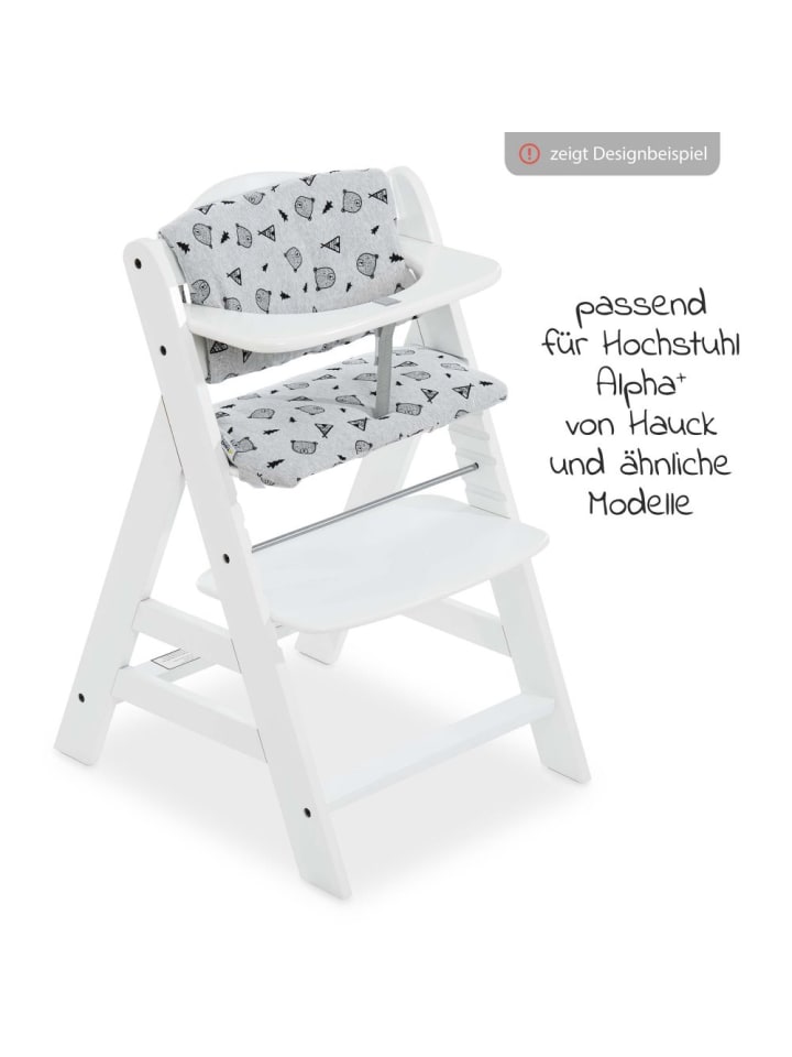 Hauck Hochstuhlauflage Deluxe - Nordic Grey in grau günstig kaufen onesize