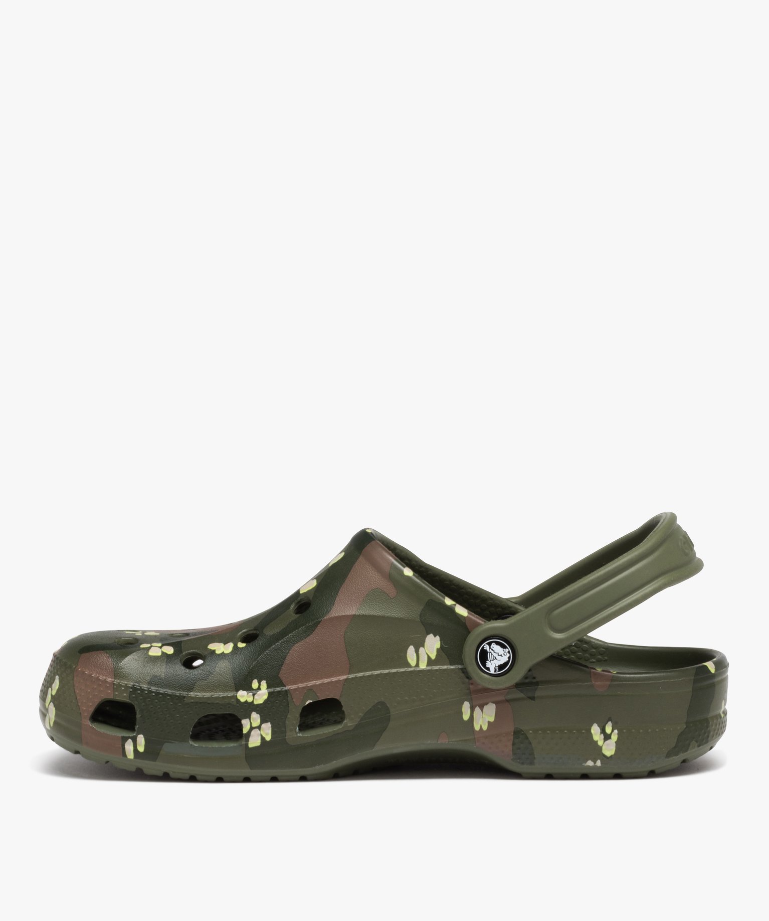 Sabots souples homme à imprimés - Crocs kaki | GEMO