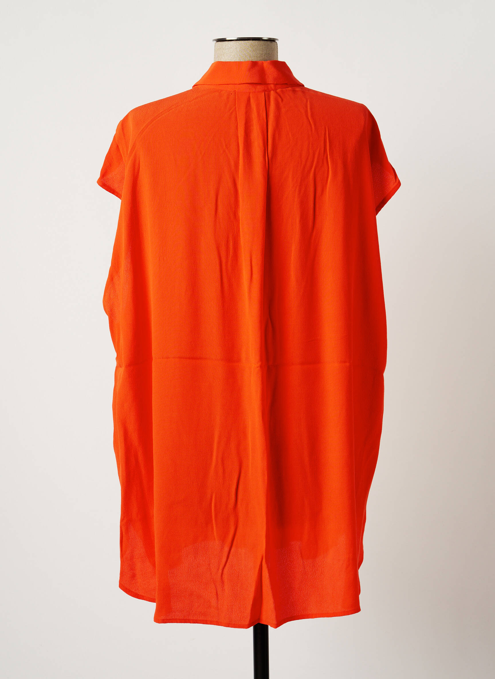 Benetton Tuniquesansmanche Femme couleur orange