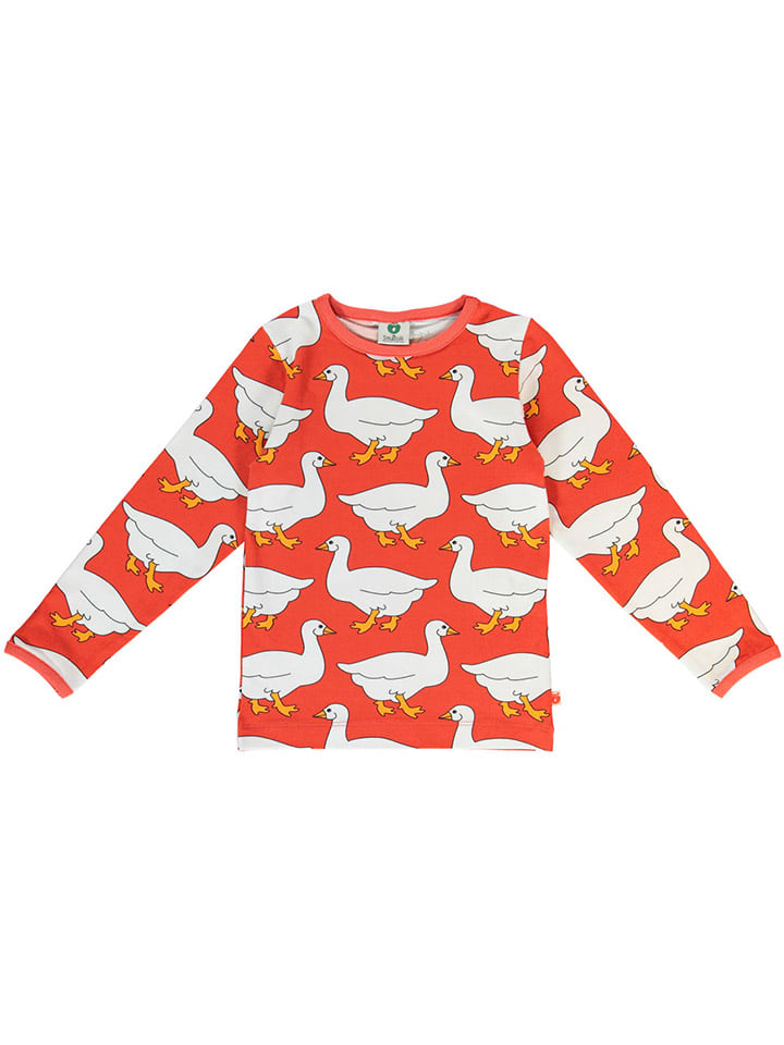 Småfolk Longsleeve in Orange/ Weiß günstig kaufen