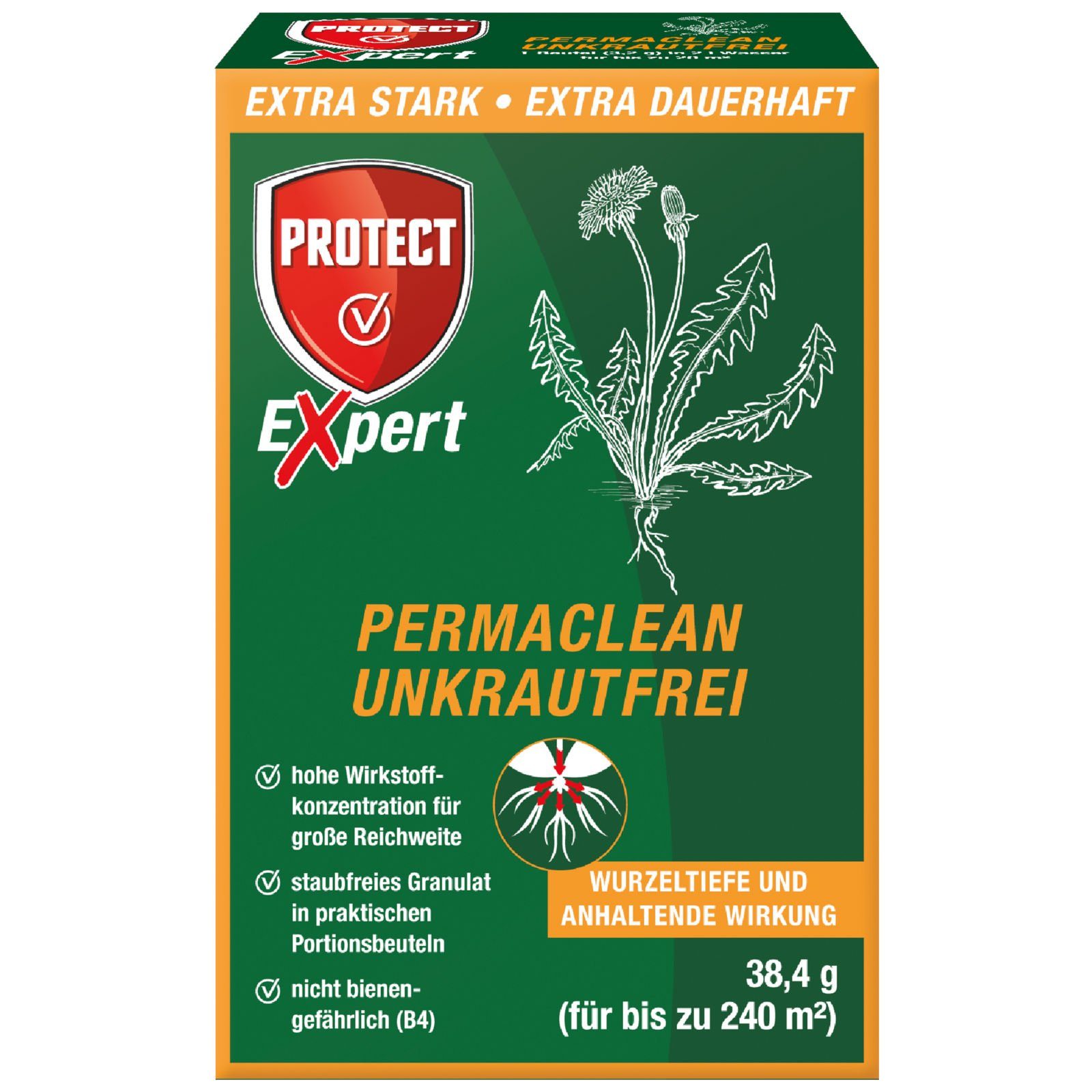 Protect Expert Unkrautbekämpfungsmittel Protect Expert Permaclean Unkrautfrei - 38,4 g