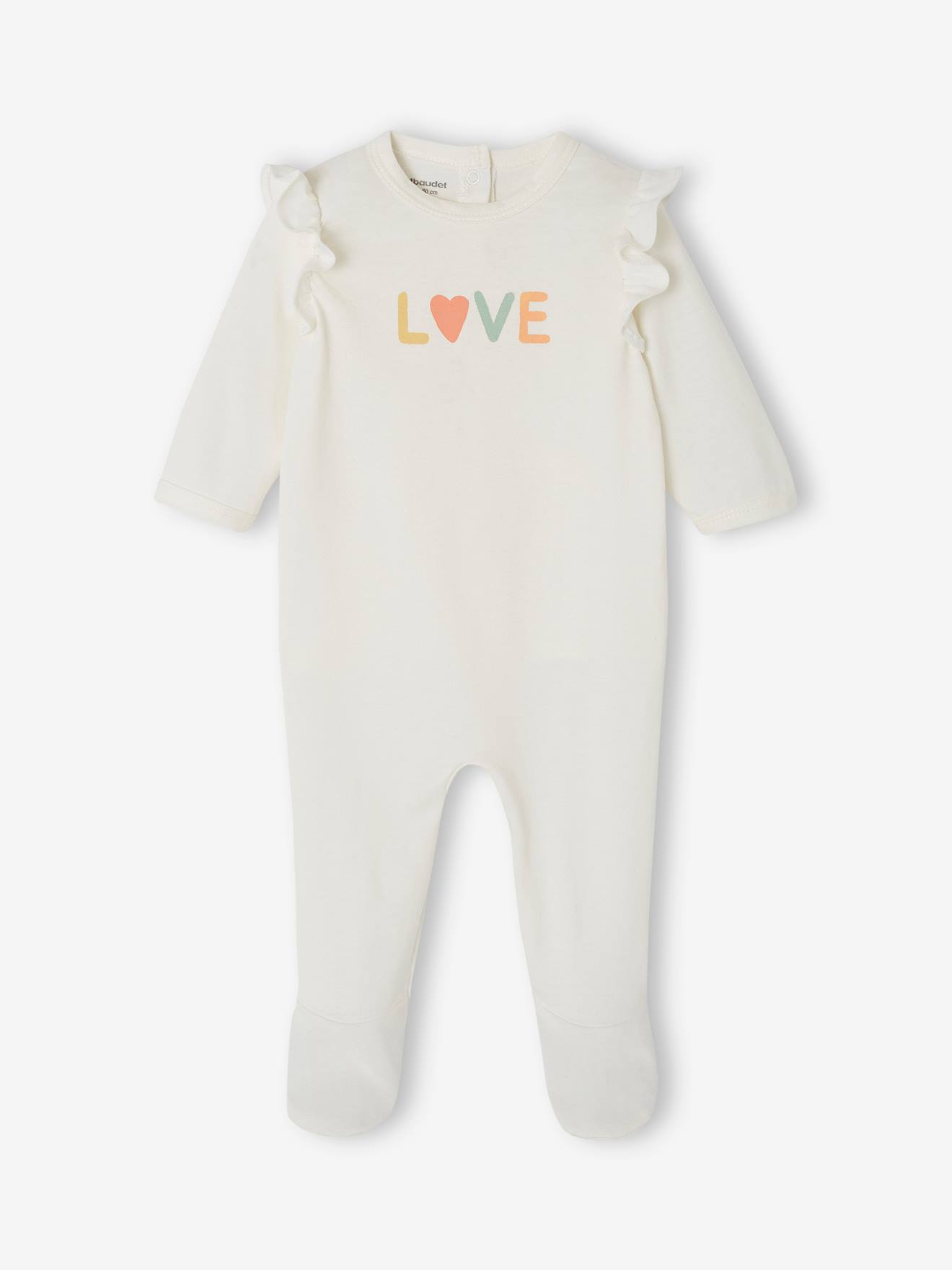 Vertbaudet 2er-Pack Baby Strampler aus Jersey Oeko-Tex - pfirsich