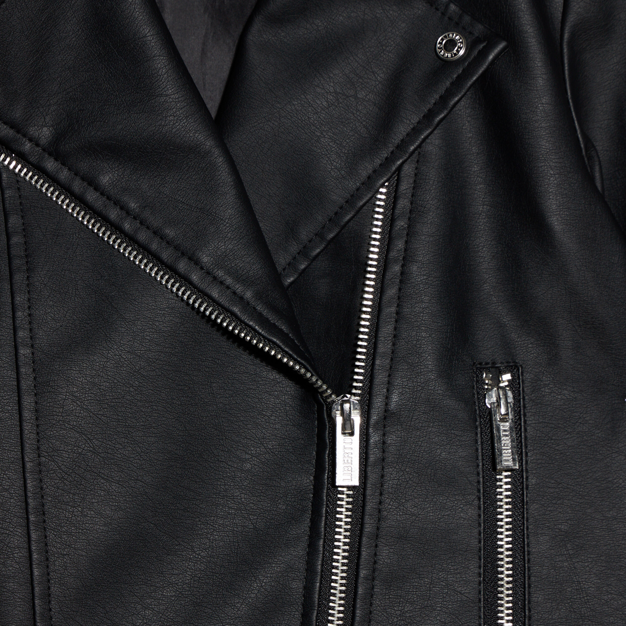 Veste biker simili cuir noir fille | La Halle