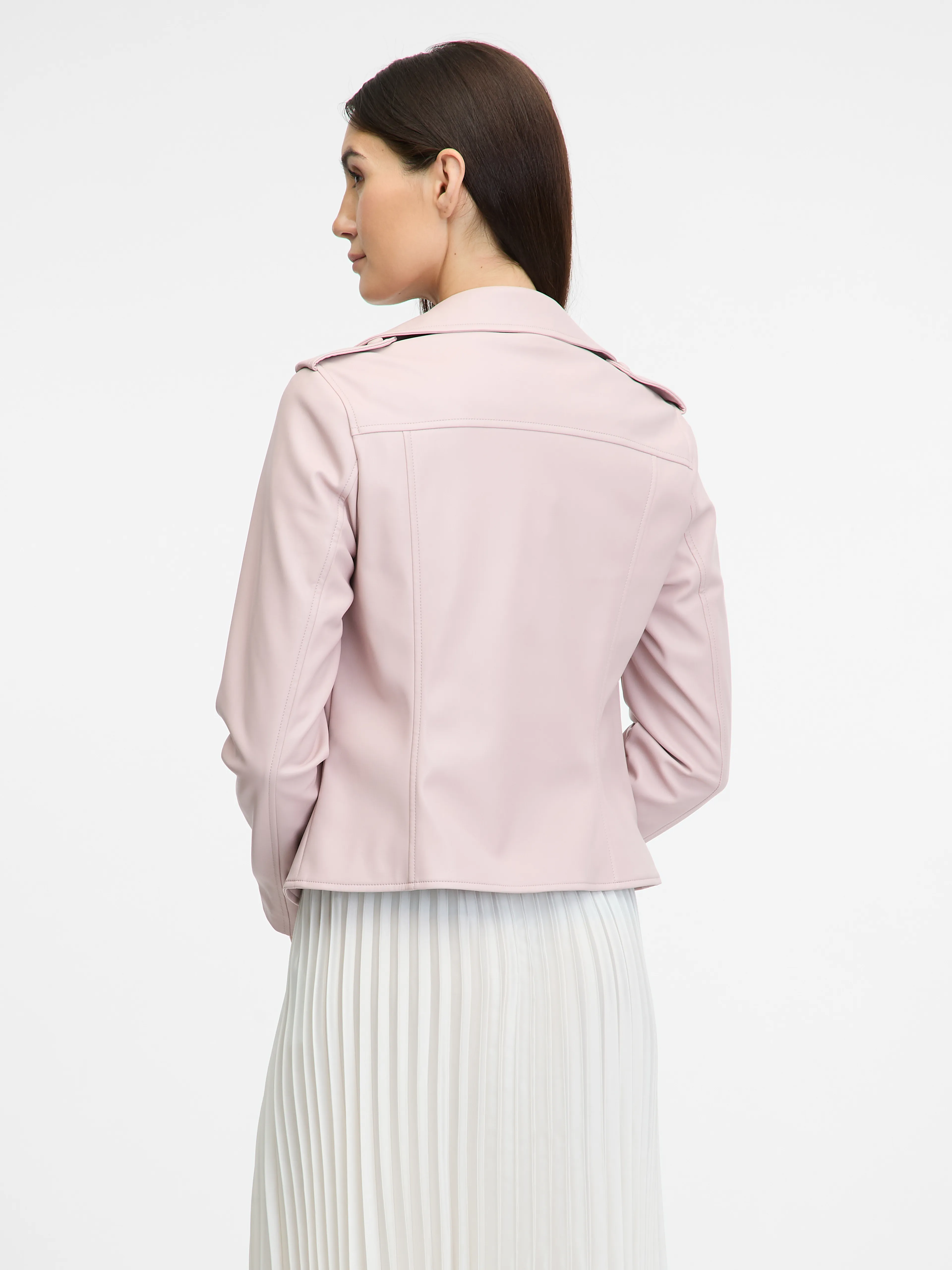 Hellrosa Damen Lederjacke ORSAY