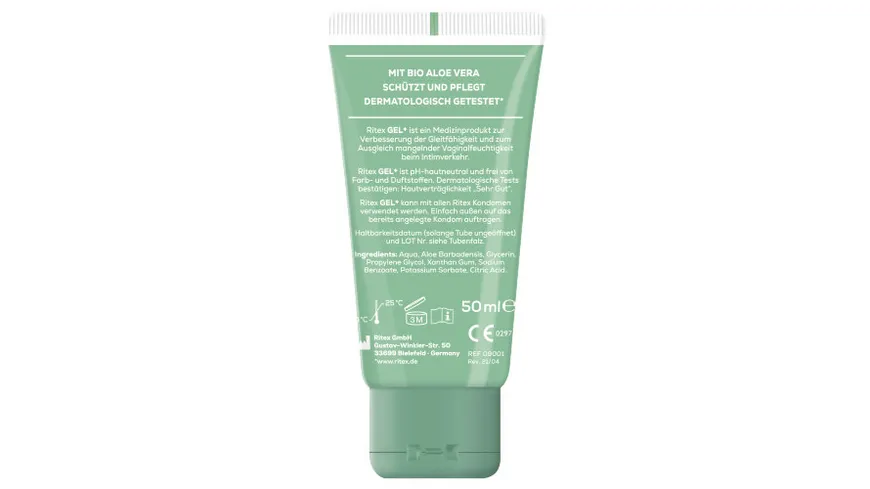 Ritex Gleitgel GEL+ BIO Aloe Vera 50 ml