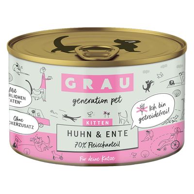 Sparpaket GRAU Kitten Getreidefrei 24 x 200 g