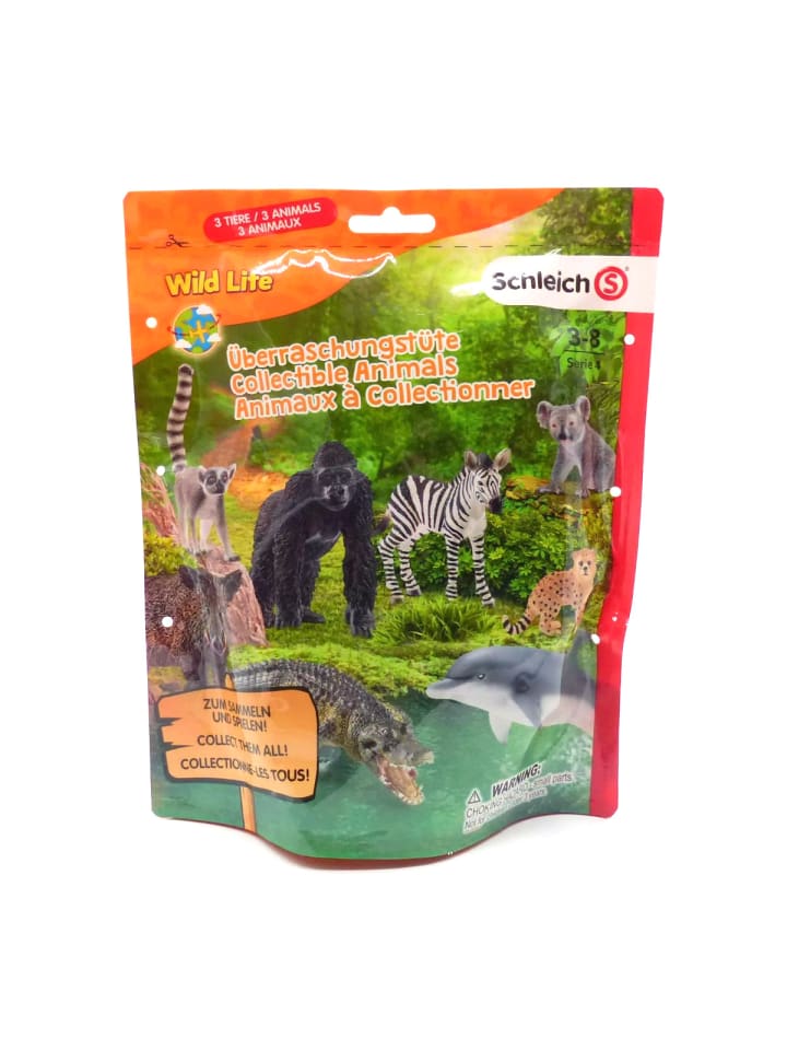 Schleich Wild Life Überraschungstüte, 3 Wilde Tiere (Serie 4) in mehrfarbig günstig kaufen onesize