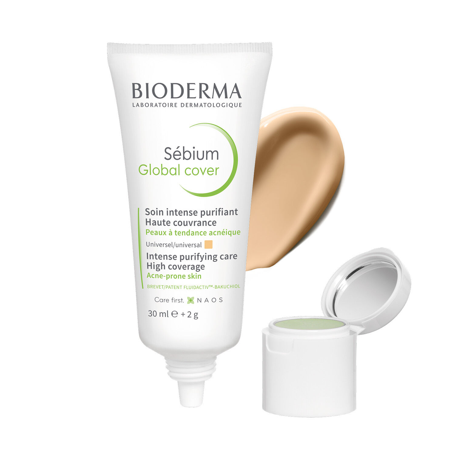 Bioderma Sébium Global Cover Soin Intense Purifiant Teinté - Peaux à Tendance Acnéique 30 ml