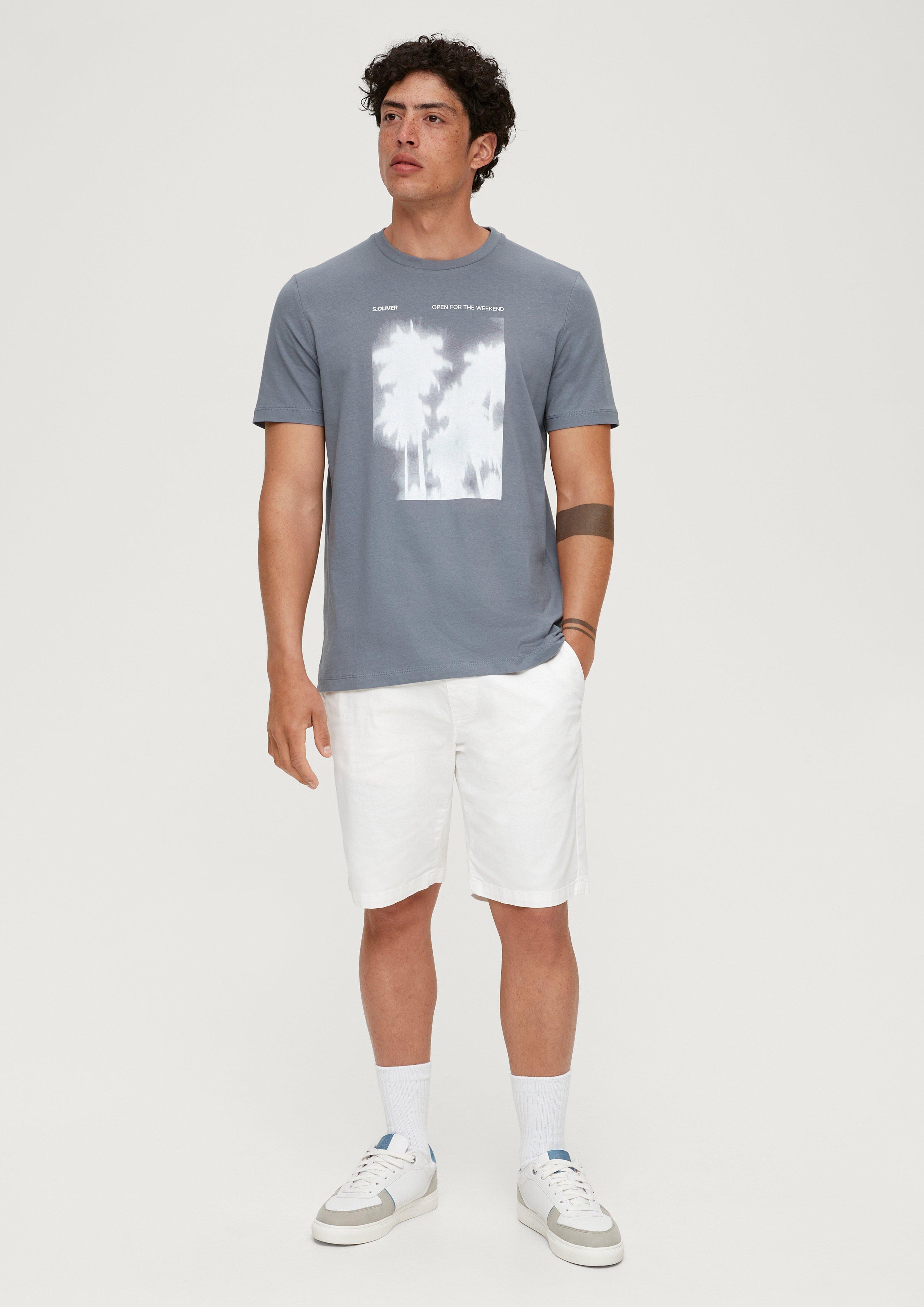 Baumwollshirt mit Frontprint  2131368-95D1
