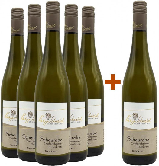 5+1 Scheurebe Heerkretz Paket trocken - Weingut Philipp Schnabel