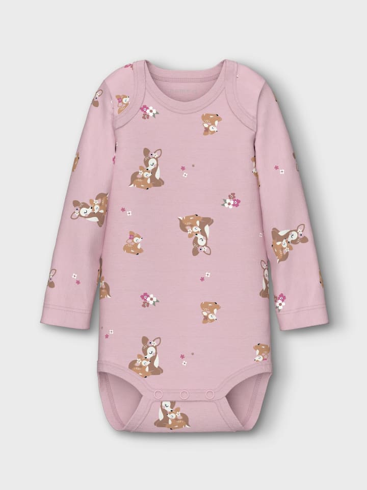 name it Body langarm 3er Pack NBFBODY 3P BAMBI in ibis rose günstig kaufen