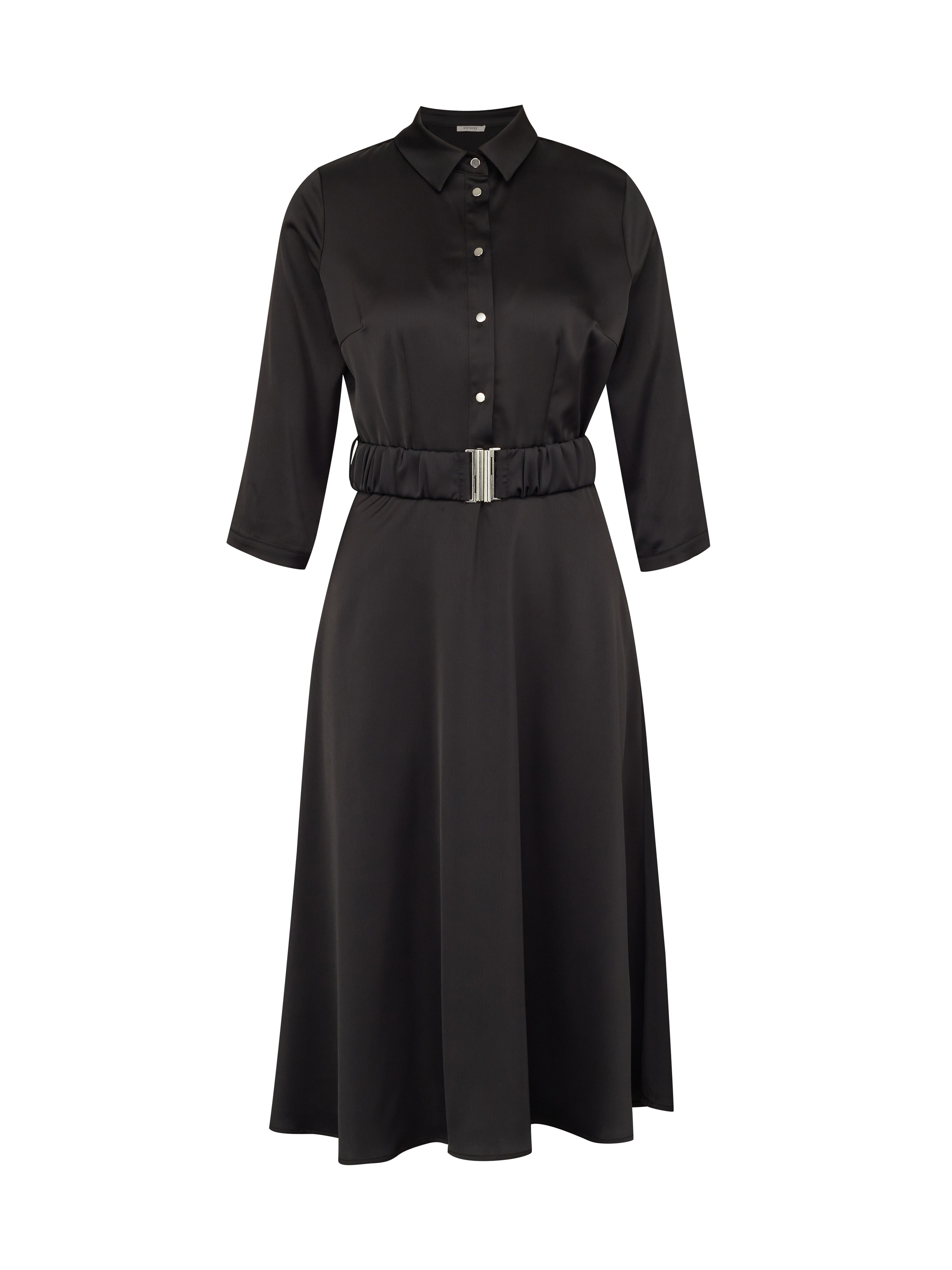 Schwarzes knielanges Damenkleid ORSAY