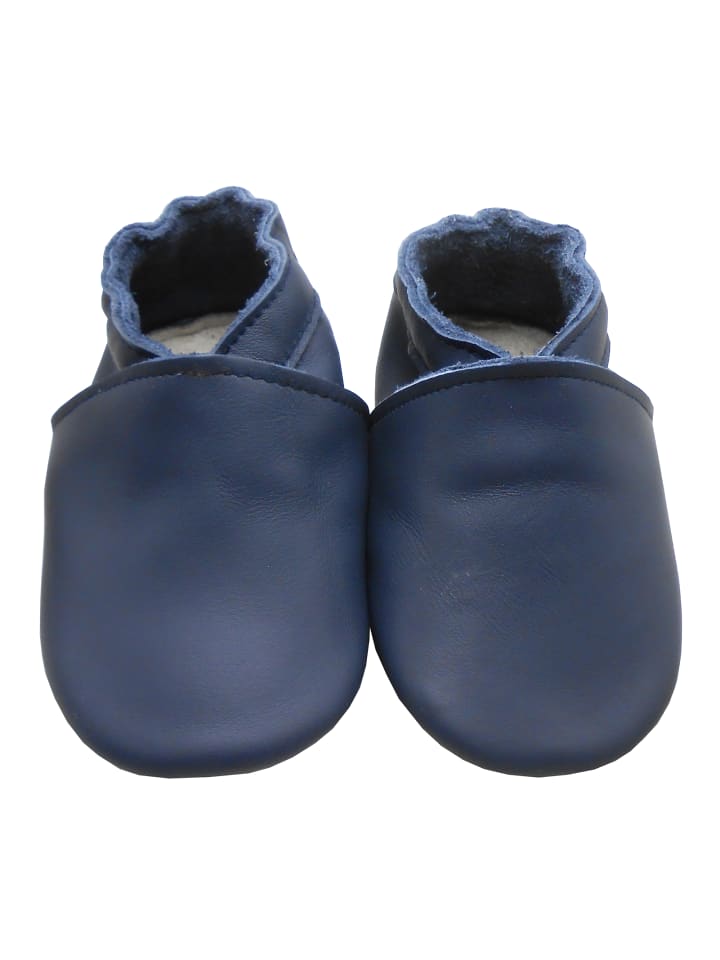 Yalion Baby Leder-Krabbelschuhe in Dunkelblau günstig kaufen