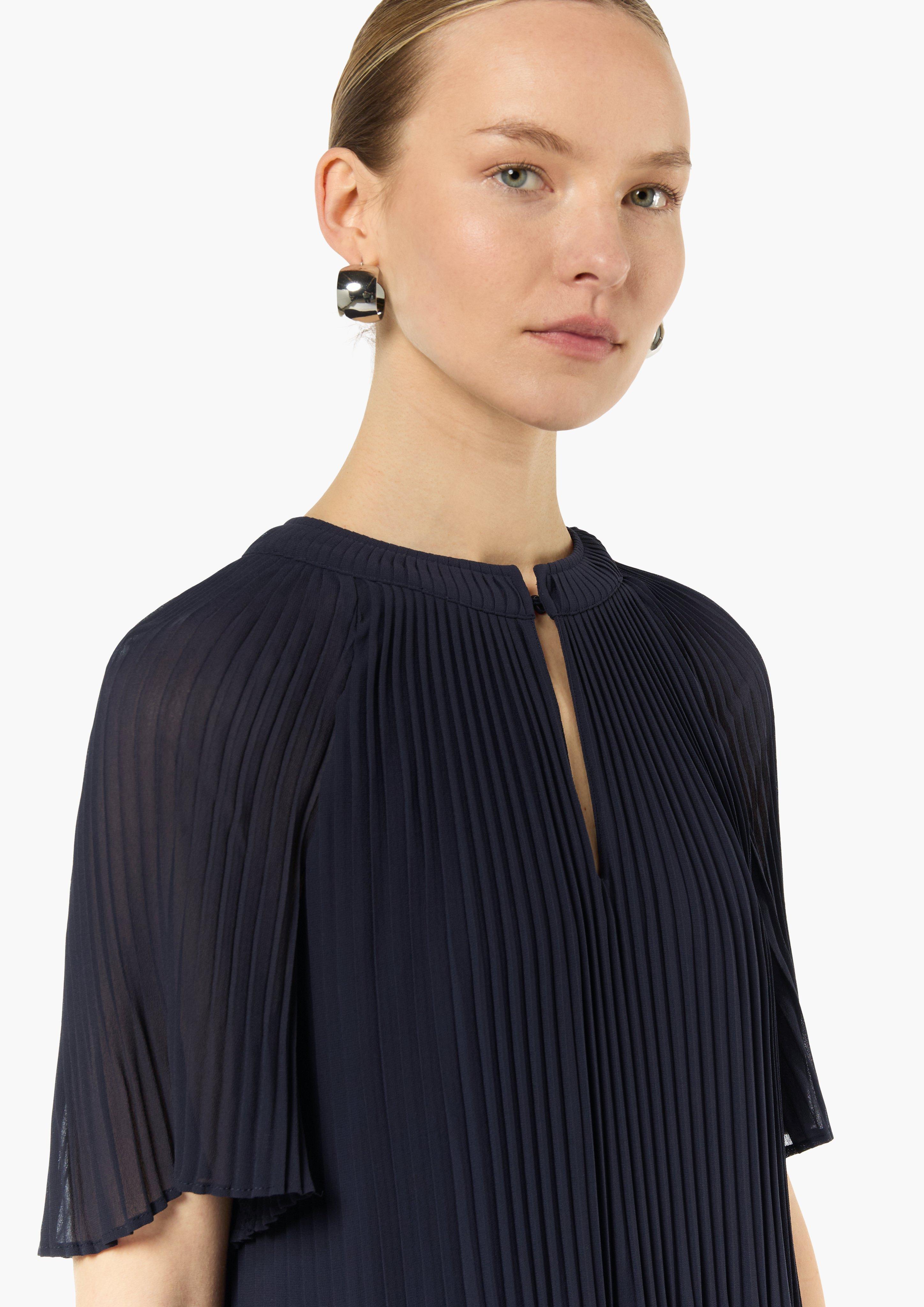 Minikleid aus Chiffon - navy