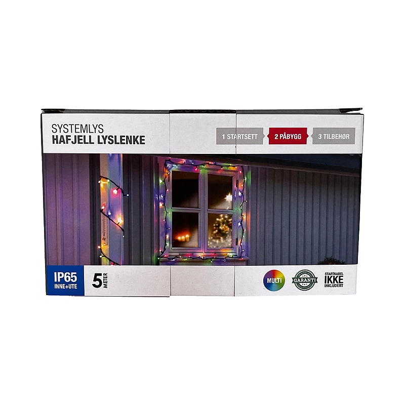 Home Multicolor 50 LED 5 m, påbygg Hafjell